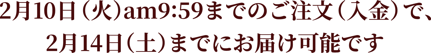 お届け日について