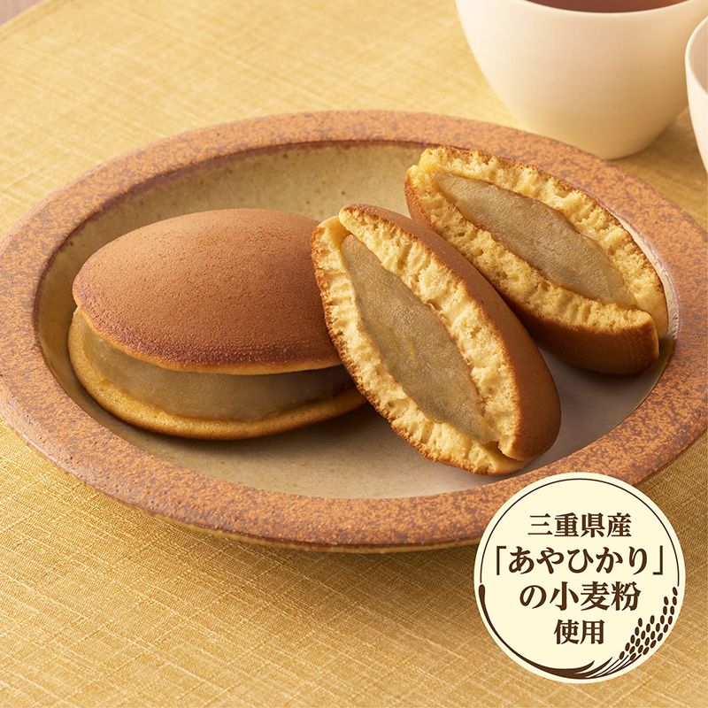 3コ入あんこたっぷり和菓子屋の栗どらやき ケース販売(12袋入)