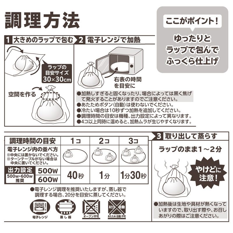 【電子レンジ対応】6コ入ミニ肉まん(4パック、冷凍・賞味期限:2027年3月16日)