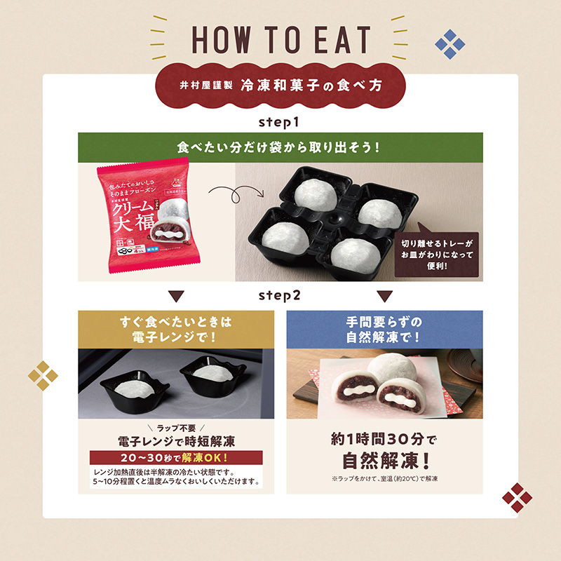 3種の冷凍和菓子詰め合わせセット(冷凍)