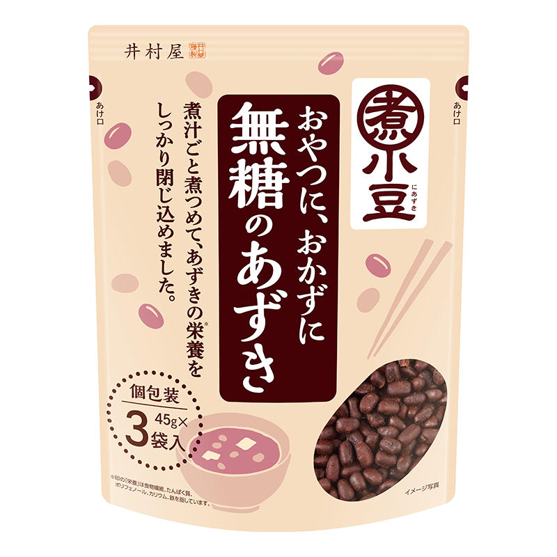 井村屋ウェブショップ 無糖のあずき 3袋入 調味食品 ごはんの素 懐かしくても 新しい 心のこもった品質を