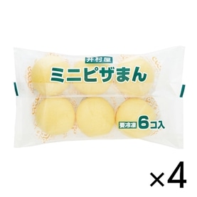 【電子レンジ対応】6コ入ミニピザまん (4パック、冷凍)