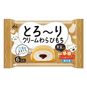 井村屋ウェブショップ 6コ入とろ りクリームわらびもち 黒蜜入り 4袋セット 冷凍 菓子 スイーツ 懐かしくても 新しい 心のこもった品質を