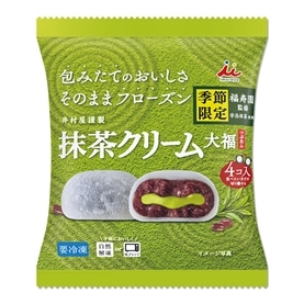 4コ入抹茶クリーム大福(つぶあん)(2袋セット)(冷凍)