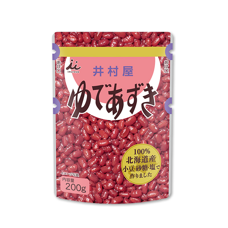 北海道パウチゆであずき200g