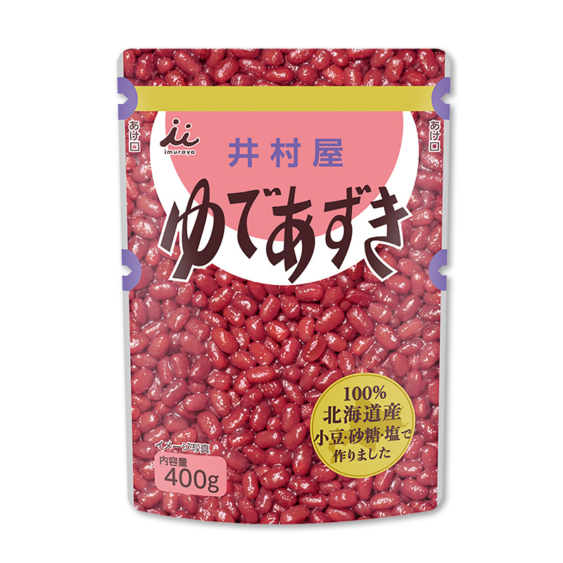 北海道パウチゆであずき400g