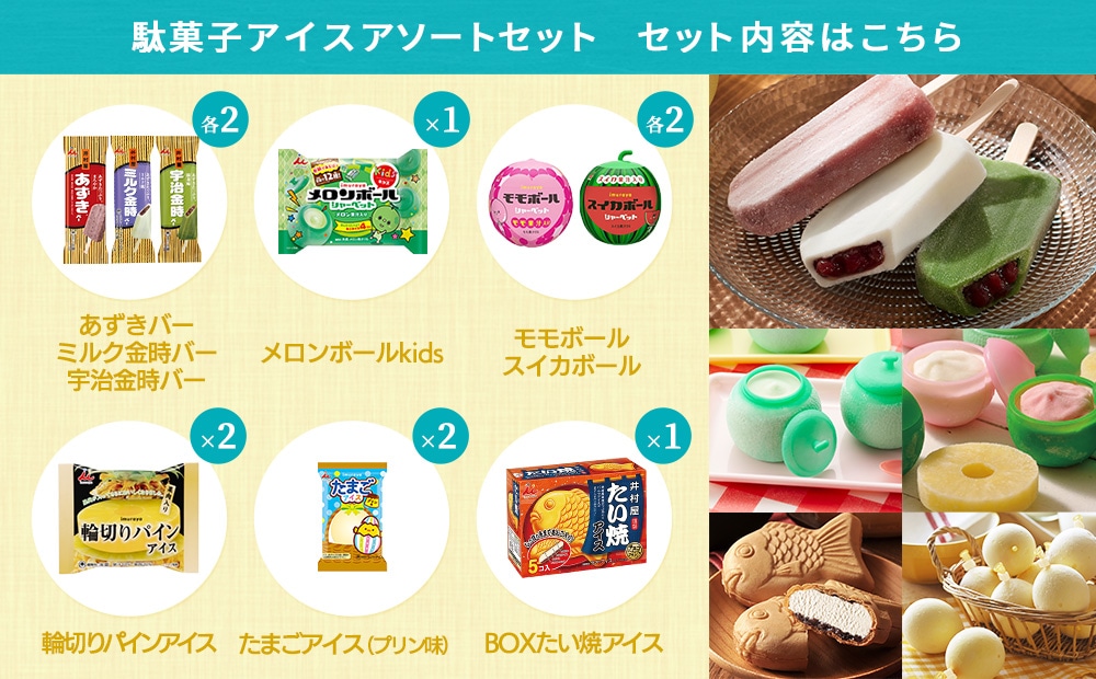 駄菓子アイス詰め合わせセット2021 セット内容
